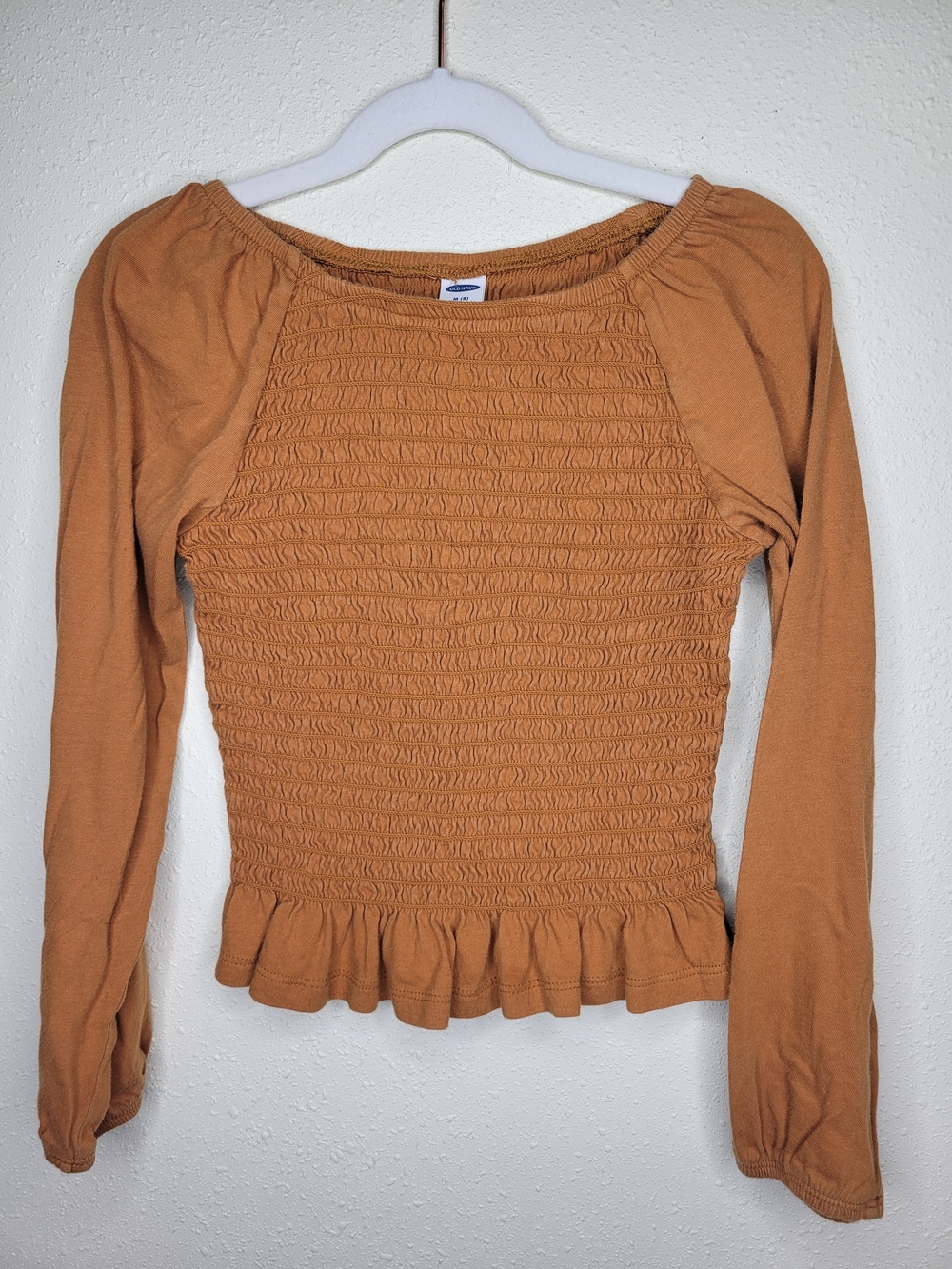 Old Navy Smocked Long-Sleeve Top - Rust